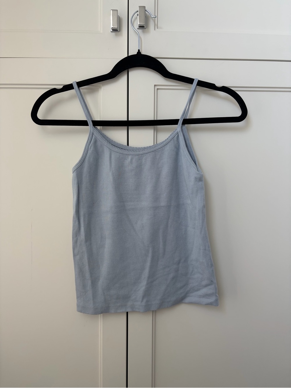 Brandy Melville Light Blue Ribbed Camisole Tank